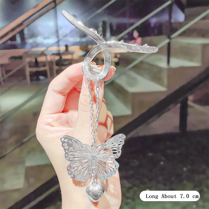 2021 New Women Elegant Gold Silver Hollow Geometric Metal Hair Claw Vintage Hair Clips Headband Hairpin Fashion Hair Accessories