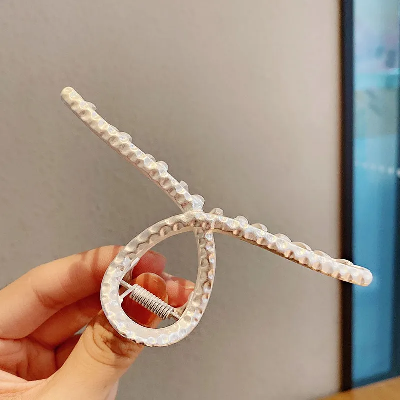 2021 New Women Elegant Gold Silver Hollow Geometric Metal Hair Claw Vintage Hair Clips Headband Hairpin Fashion Hair Accessories