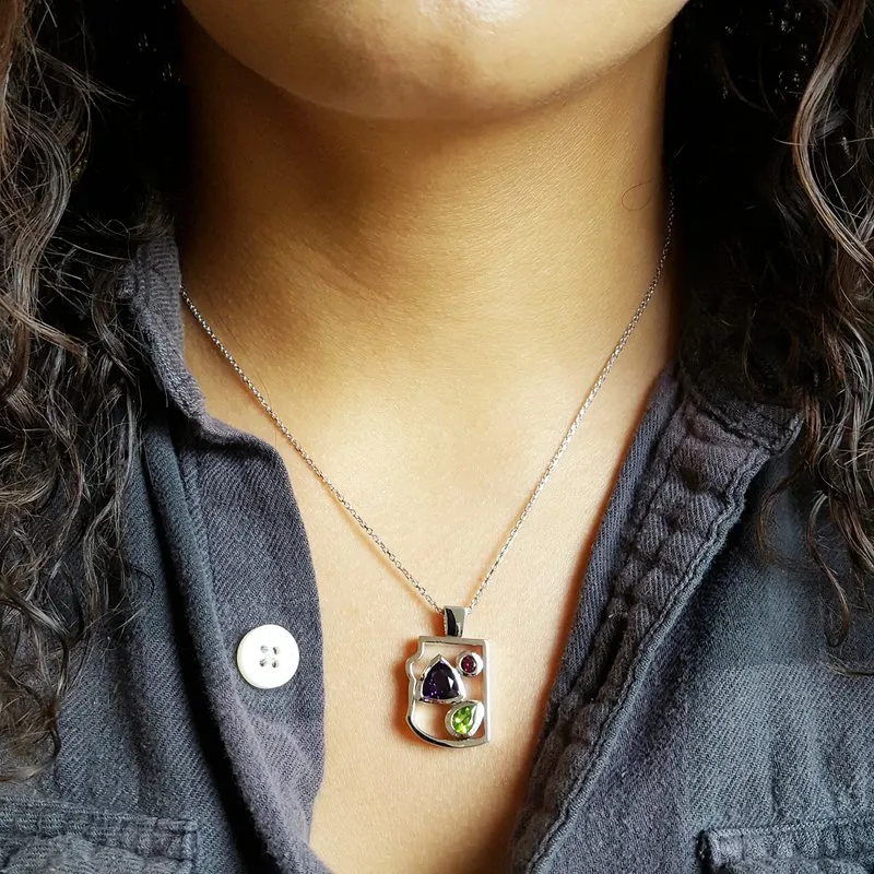 250592 Arizona Explorer Collection Arizona State Pendant