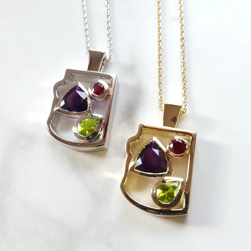 250592 Arizona Explorer Collection Arizona State Pendant
