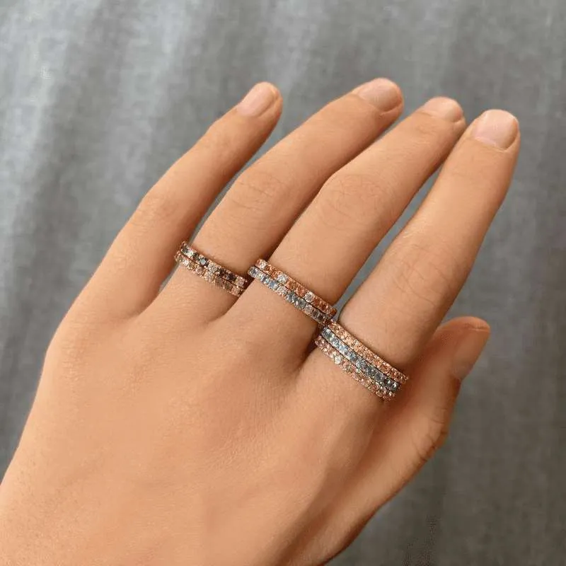 3/4 Gemstone Set Ring
