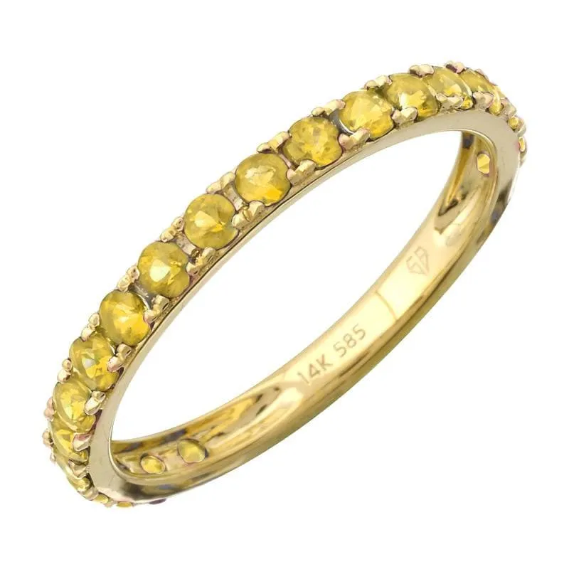 3/4 Gemstone Set Ring