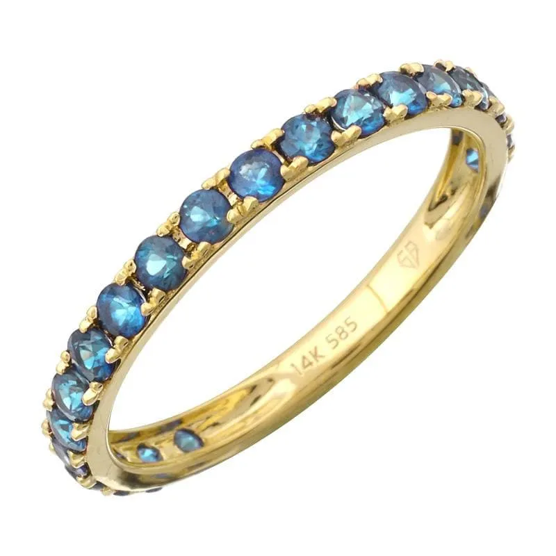 3/4 Gemstone Set Ring