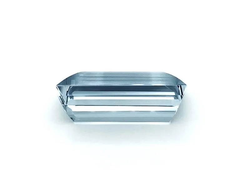 74.72 Carat Rectangular Aquamarine Unset Loose Necklace Enhancer, Collector Gem