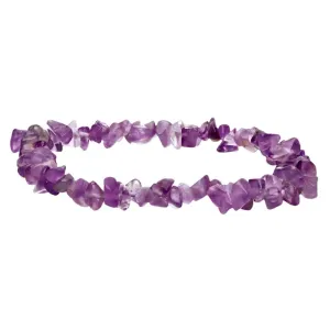 Amethyst Crystal Chip Bracelet