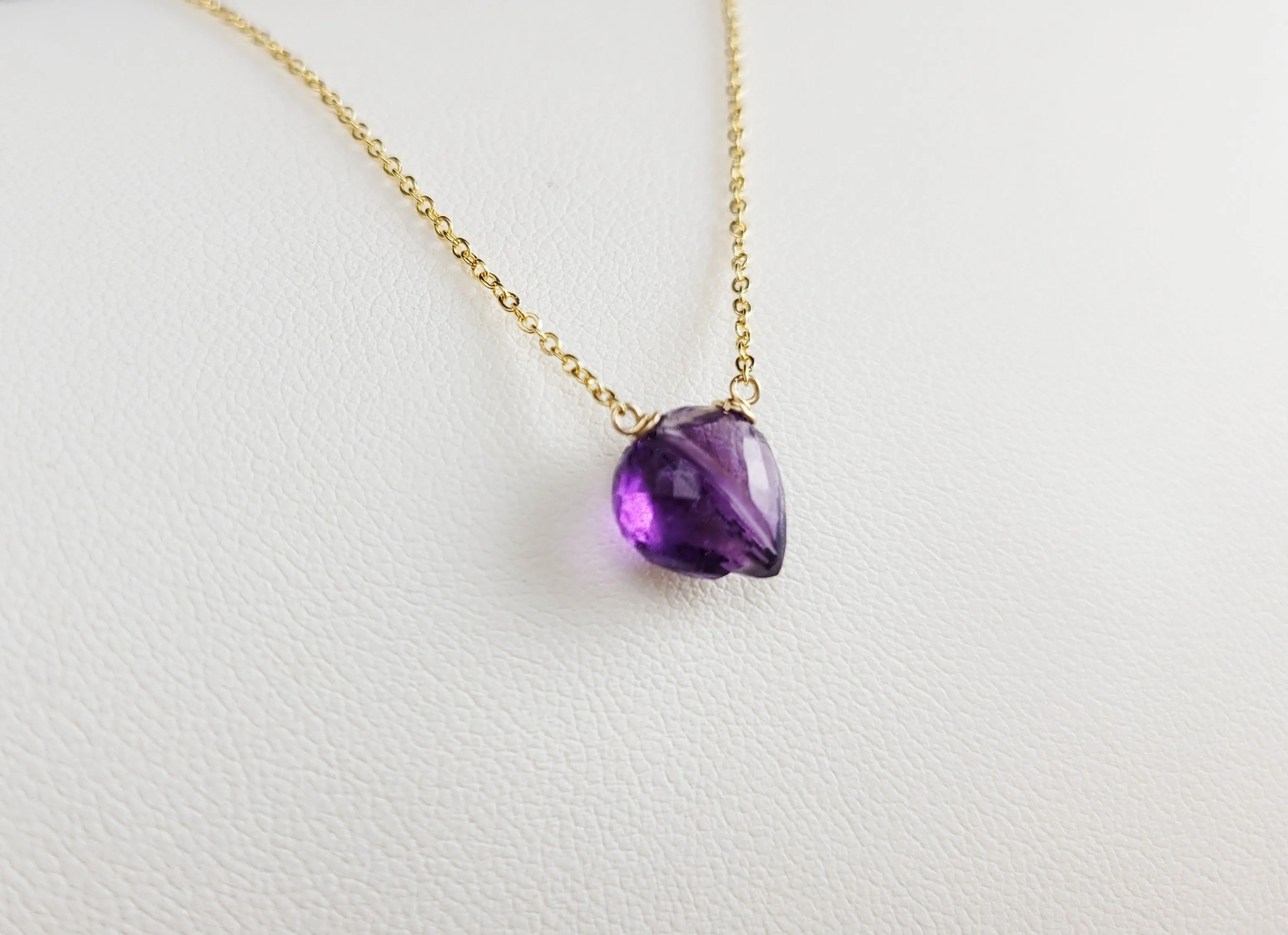 Amethyst Heart Pendant