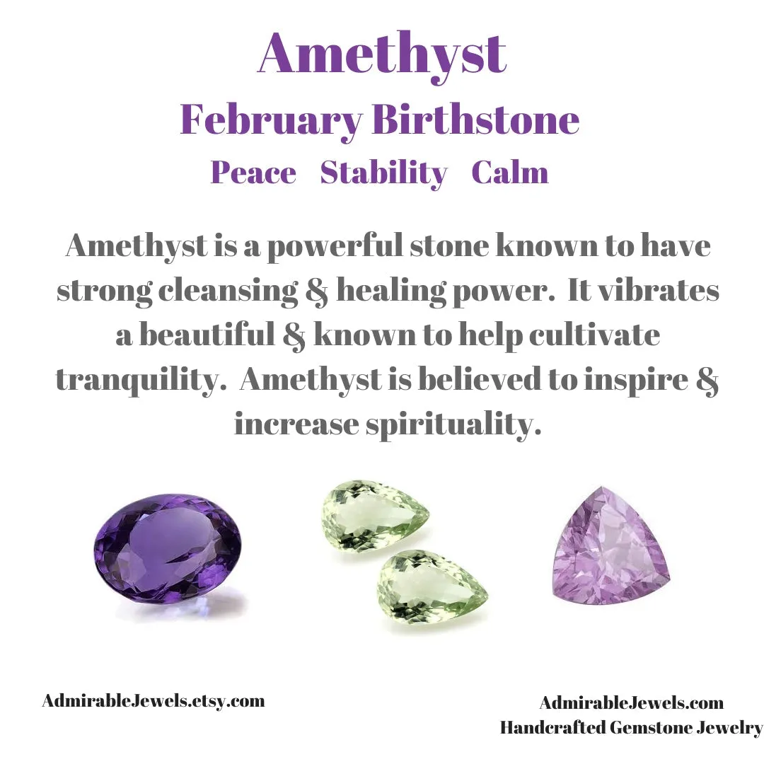 Amethyst Heart Pendant