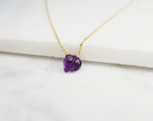 Amethyst Heart Pendant
