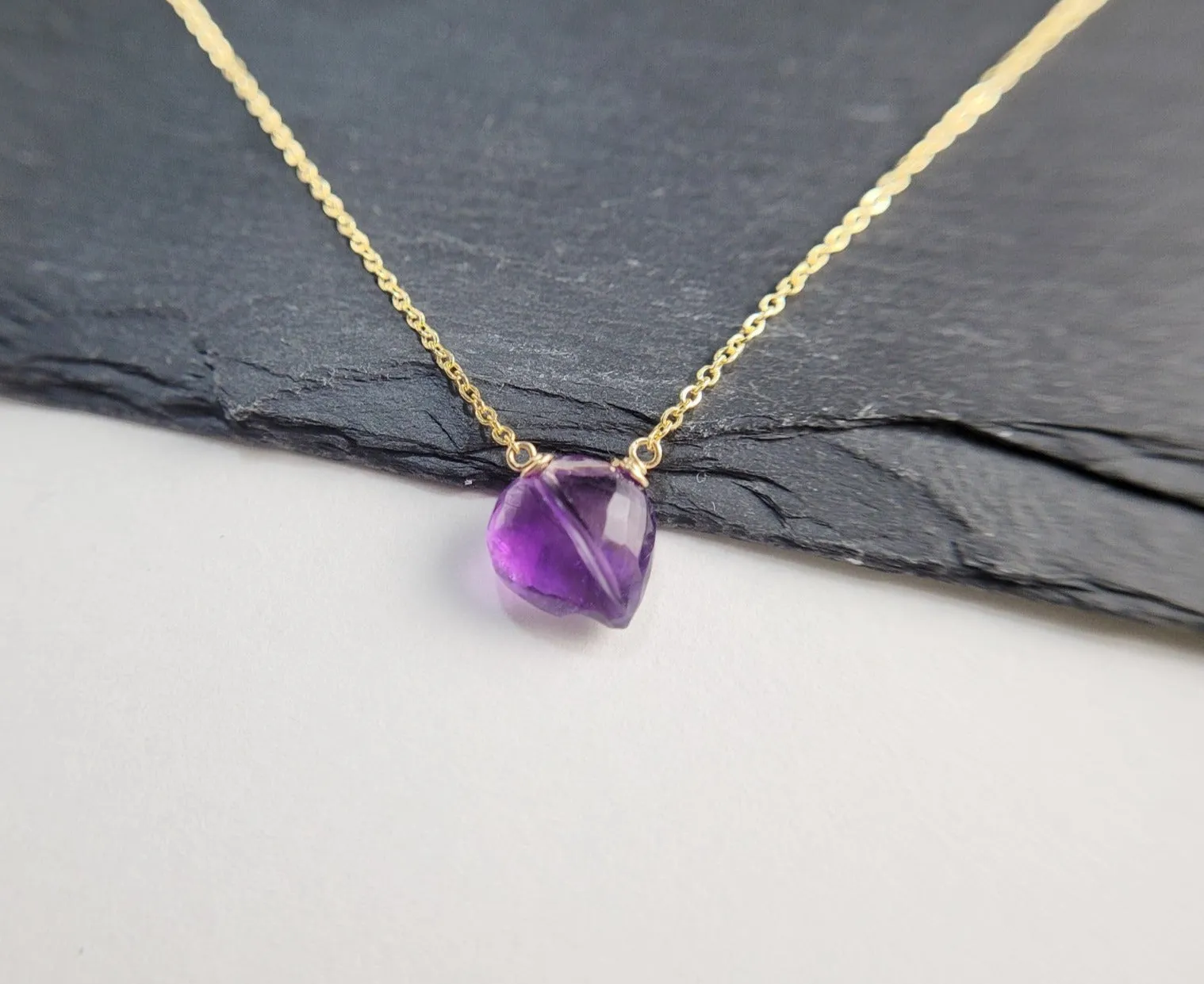 Amethyst Heart Pendant