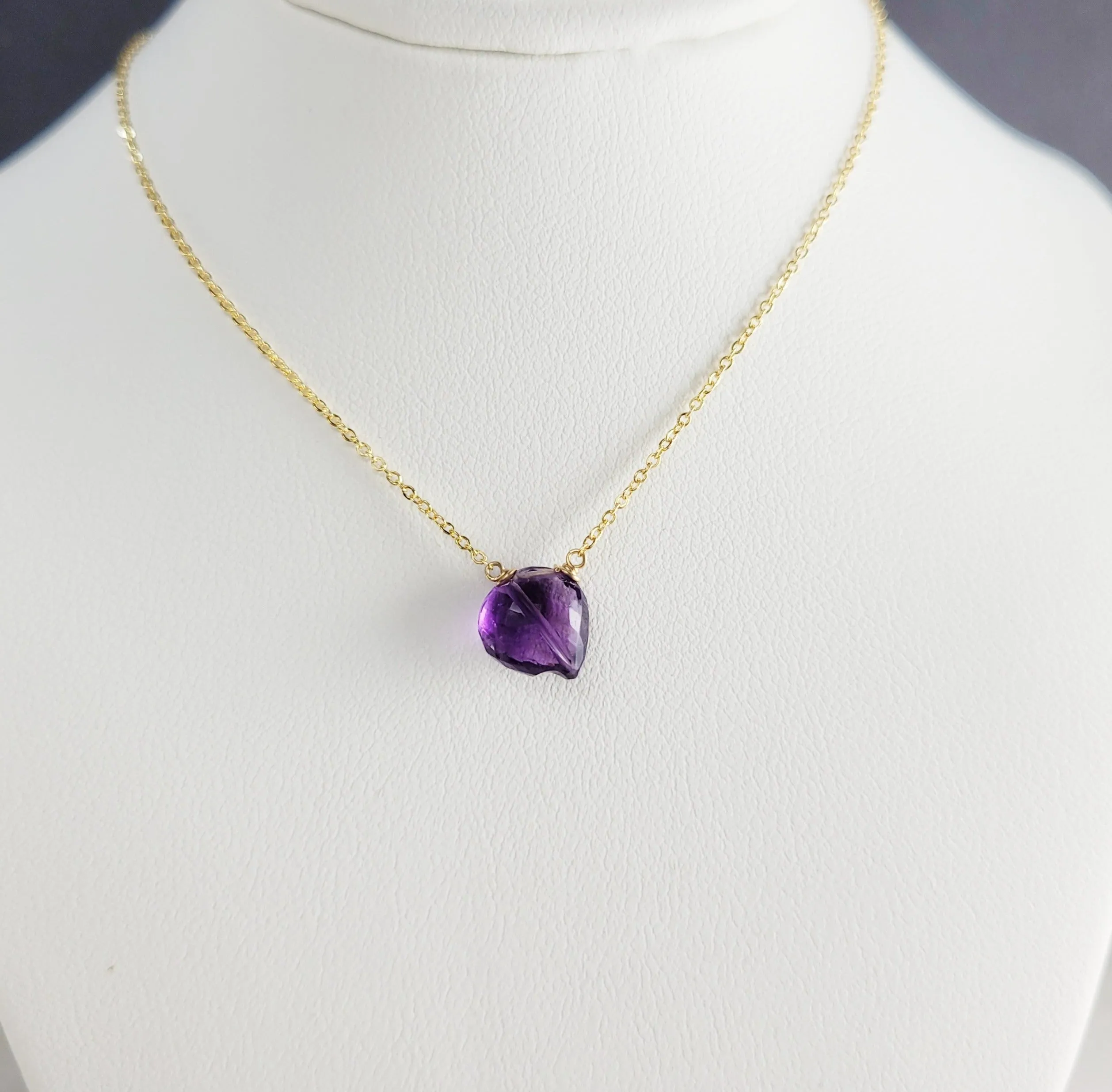 Amethyst Heart Pendant