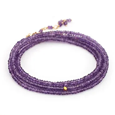 Amethyst Wrap Bracelet