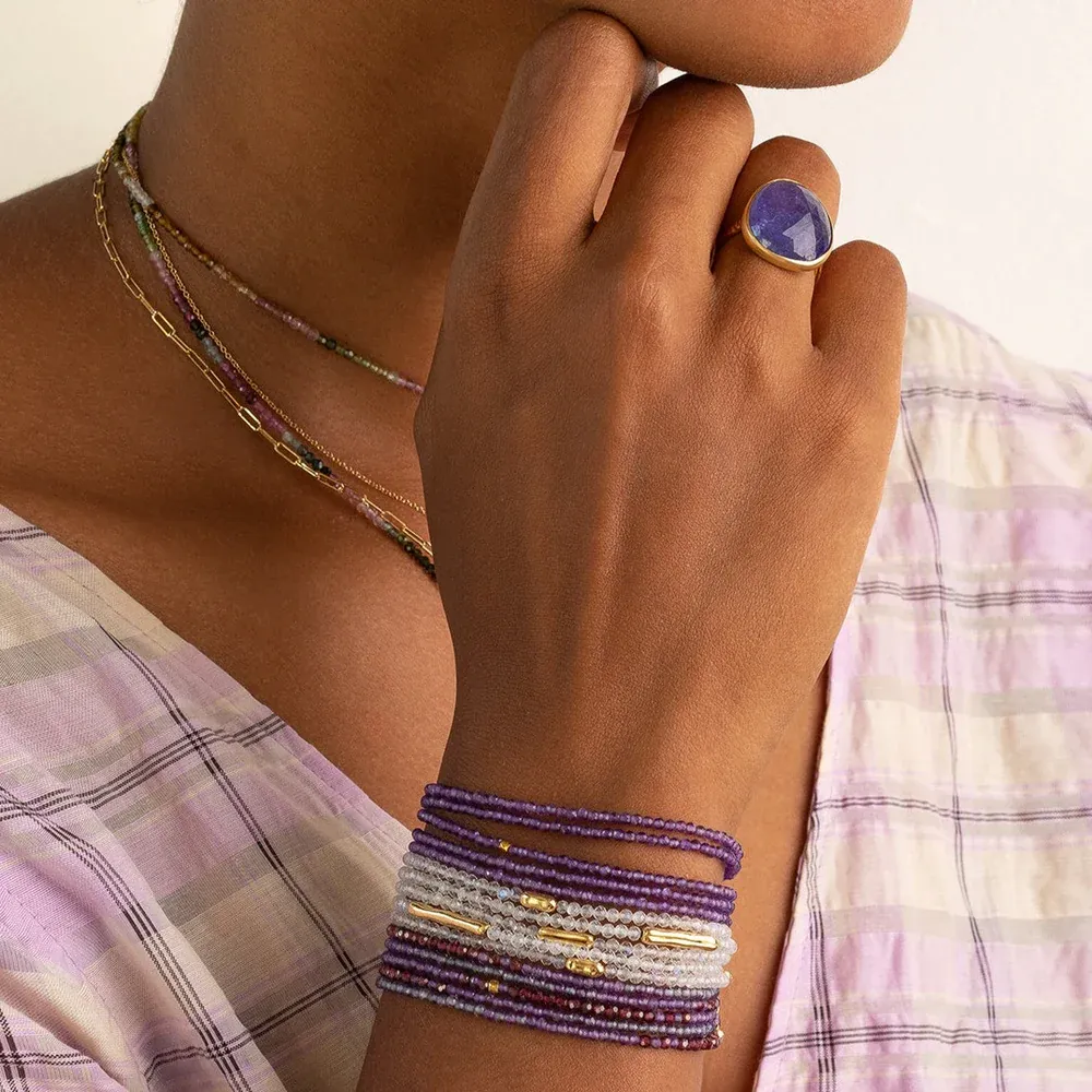 Amethyst Wrap Bracelet