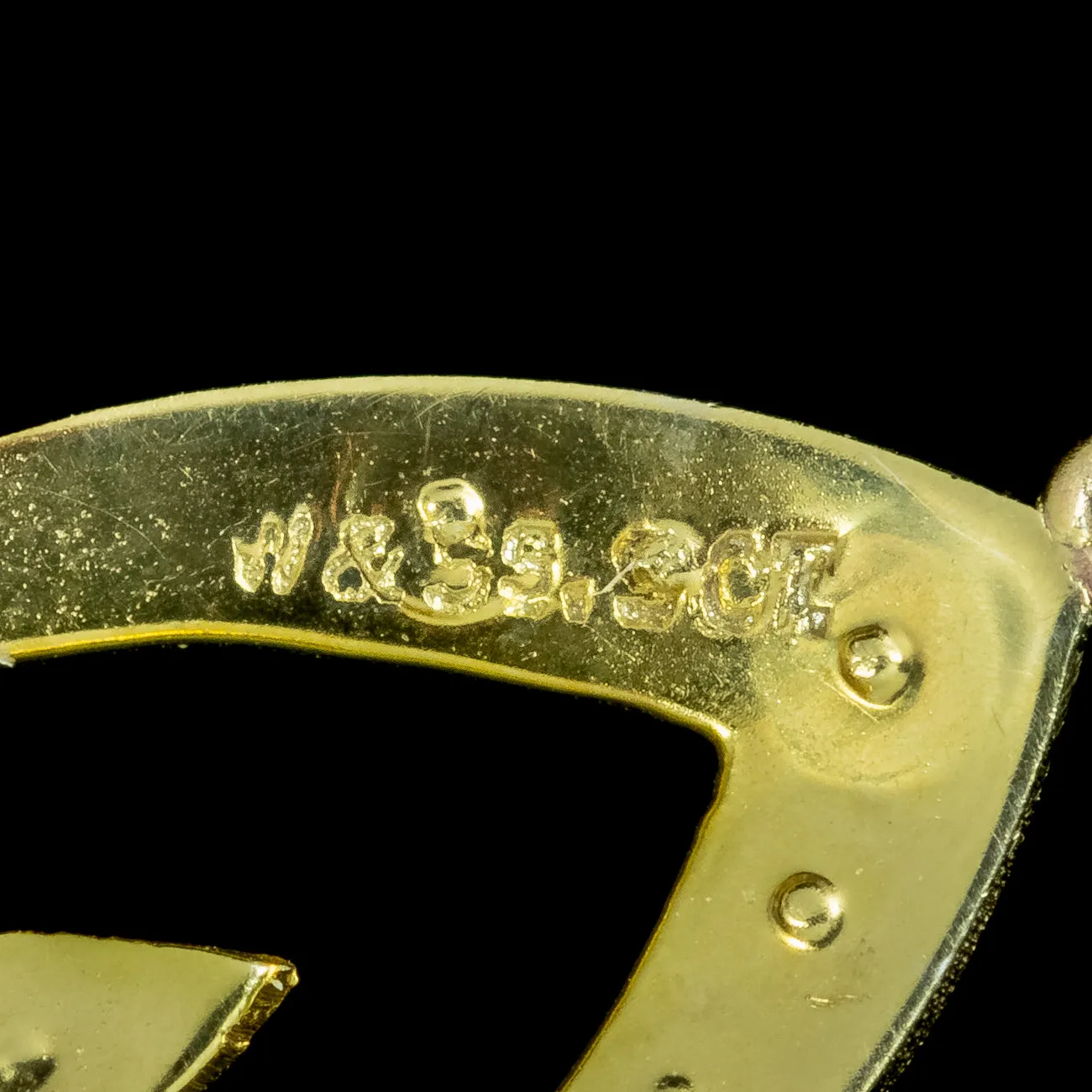 Antique Edwardian Suffragette Pendant 9ct Gold
