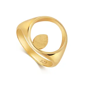 Apple Pip Signet Ring, Gold