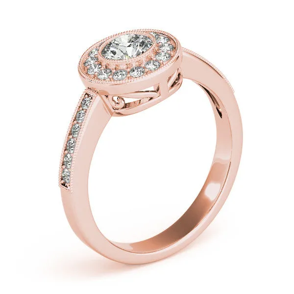 Bezel Set Moissanite Engagement Ring - Theresa