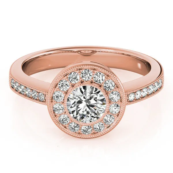 Bezel Set Moissanite Engagement Ring - Theresa