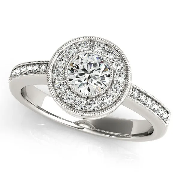 Bezel Set Moissanite Engagement Ring - Theresa