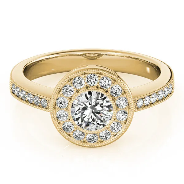 Bezel Set Moissanite Engagement Ring - Theresa