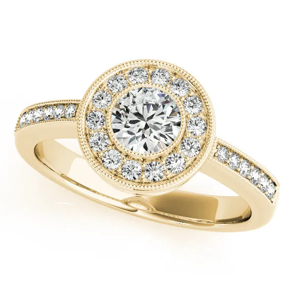 Bezel Set Moissanite Engagement Ring - Theresa