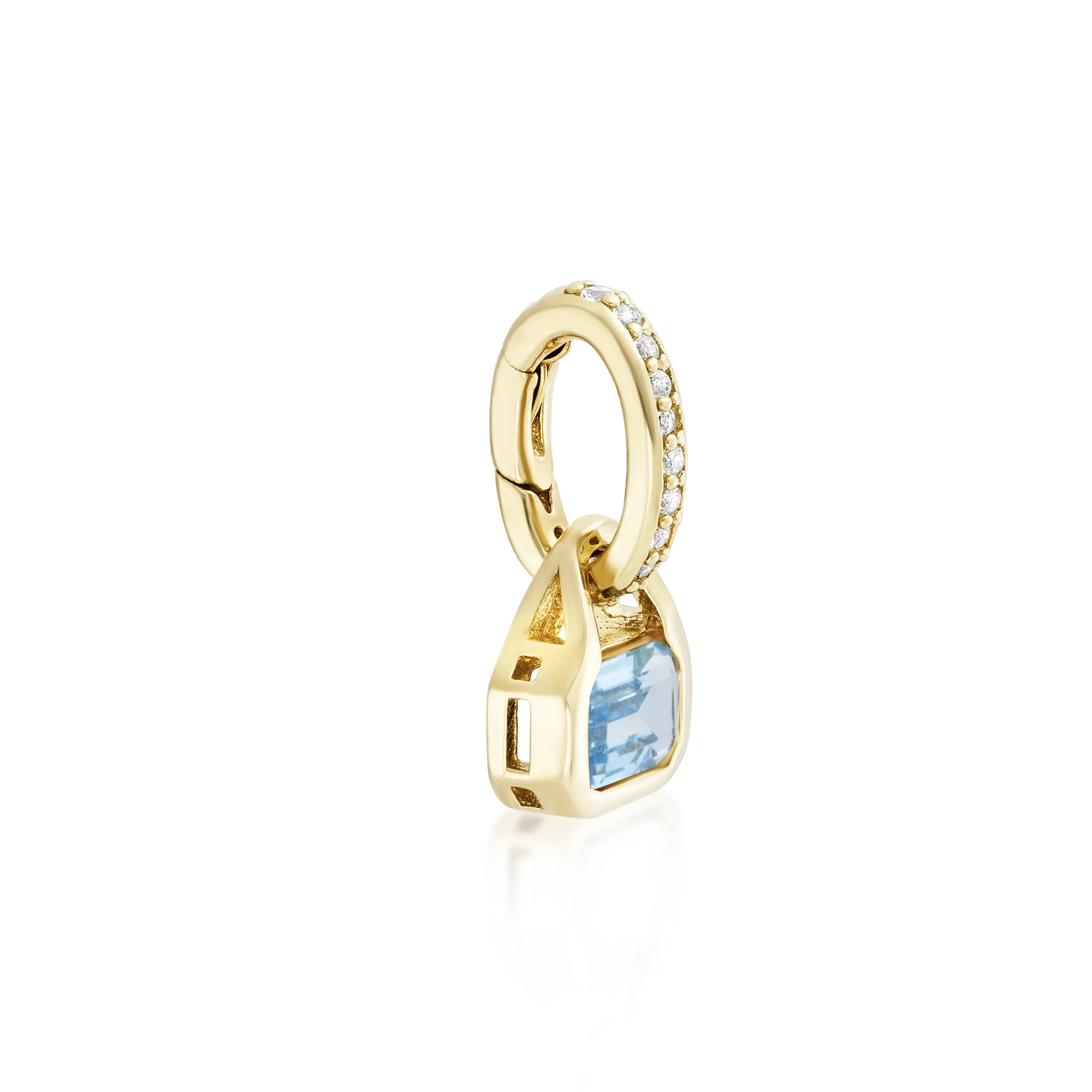 December: Swiss Blue Topaz Charm