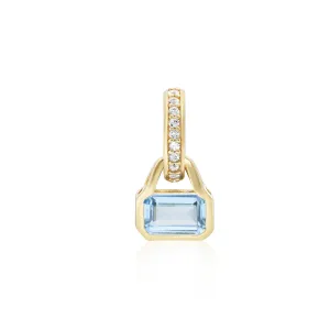 December: Swiss Blue Topaz Charm