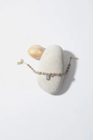 DOVE TOPAZ & MIXED BEAD BRACELET
