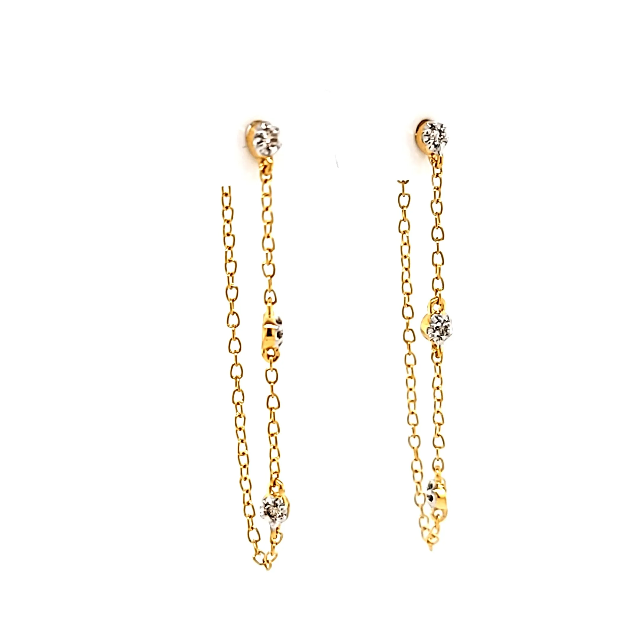 Ella Stein Gold Chain Earrings (SI3541)