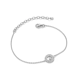 Hot Diamonds Sterling Silver White Topaz Orbit Bracelet