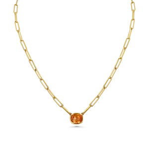 Imperial Topaz Oval Necklace