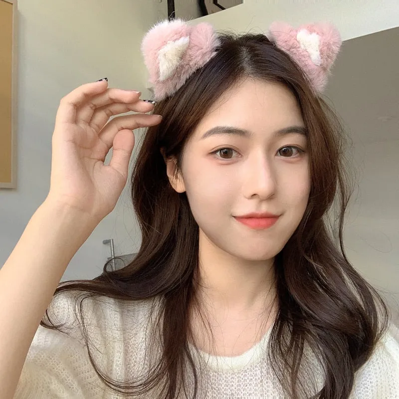 Kawaii Lolita Plush Cat Ears Hairpin