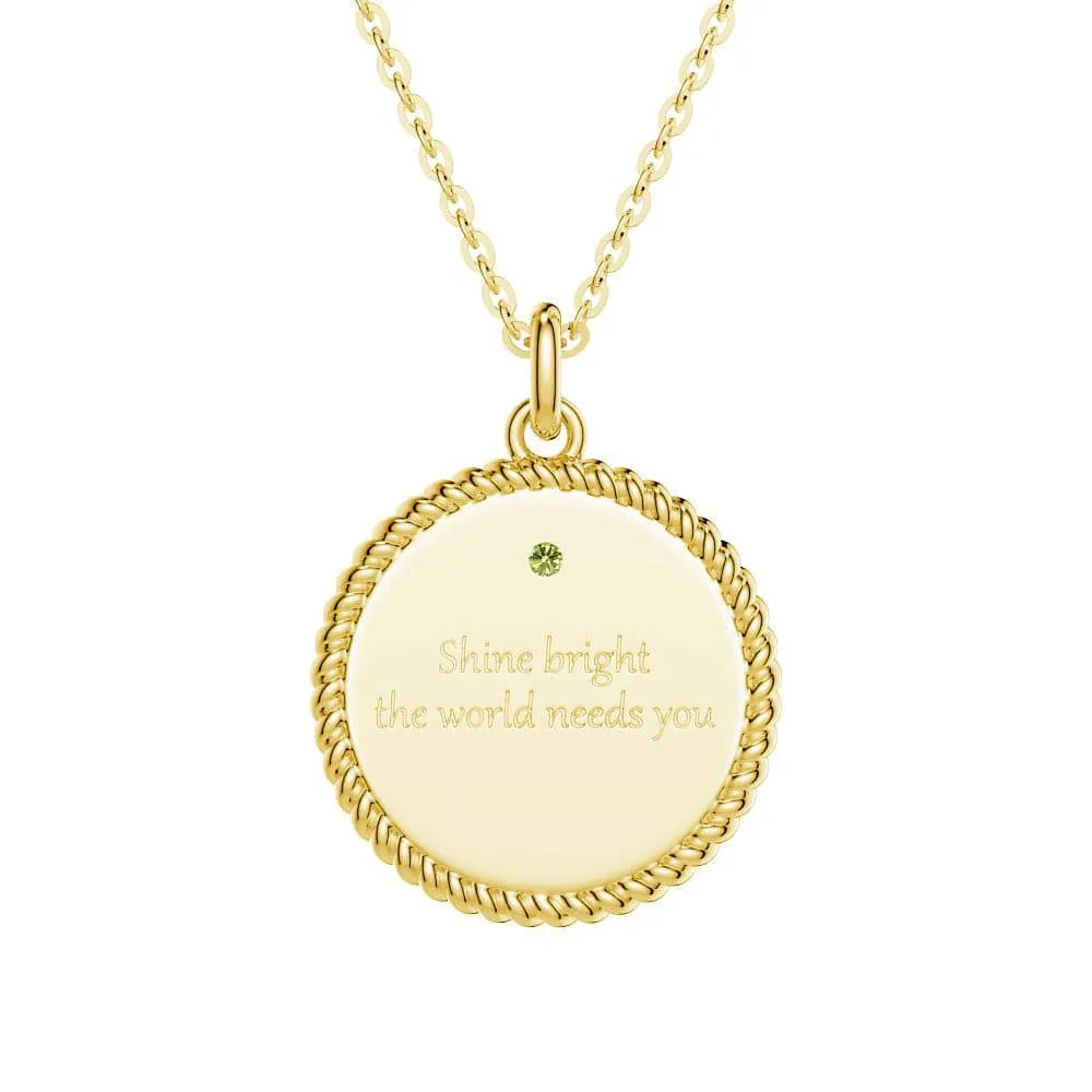 Leo Constellation Lab Grown Diamond Birthstone Pendant Necklace