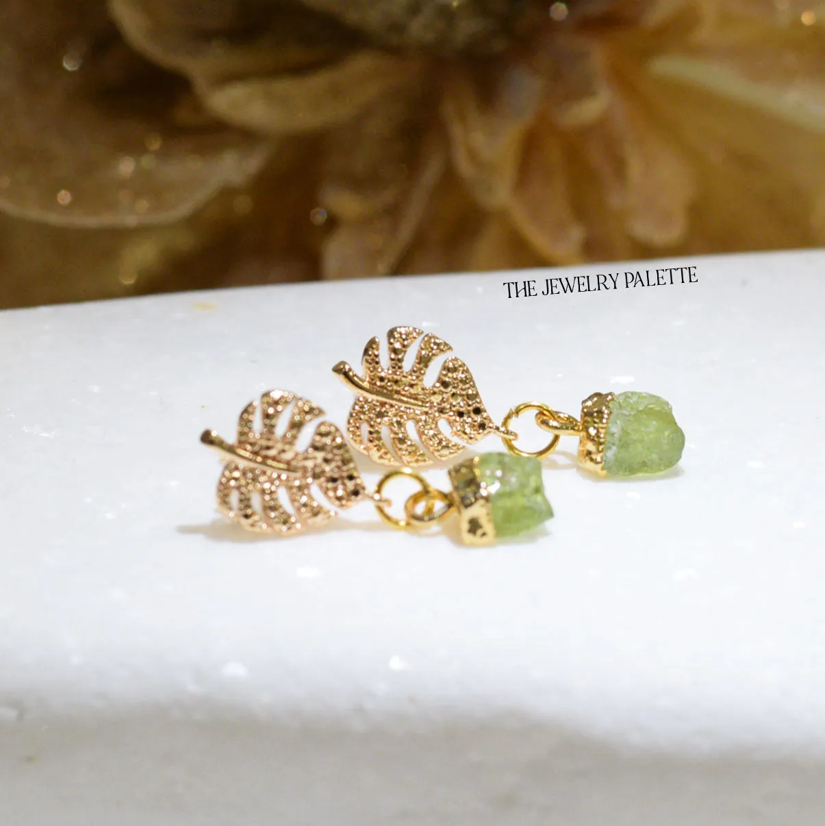Lila multitier green peridot bracelet