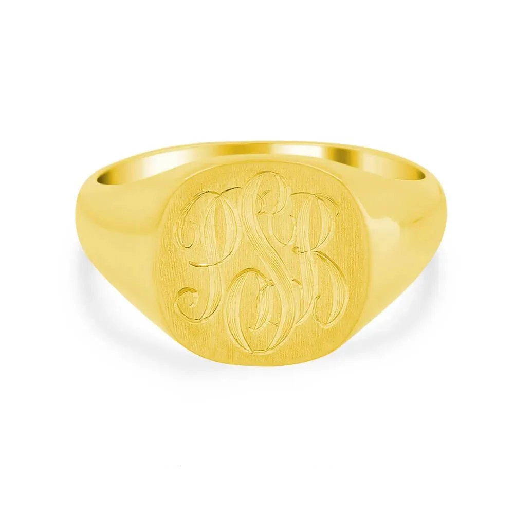 Men's Square Signet Ring - Small