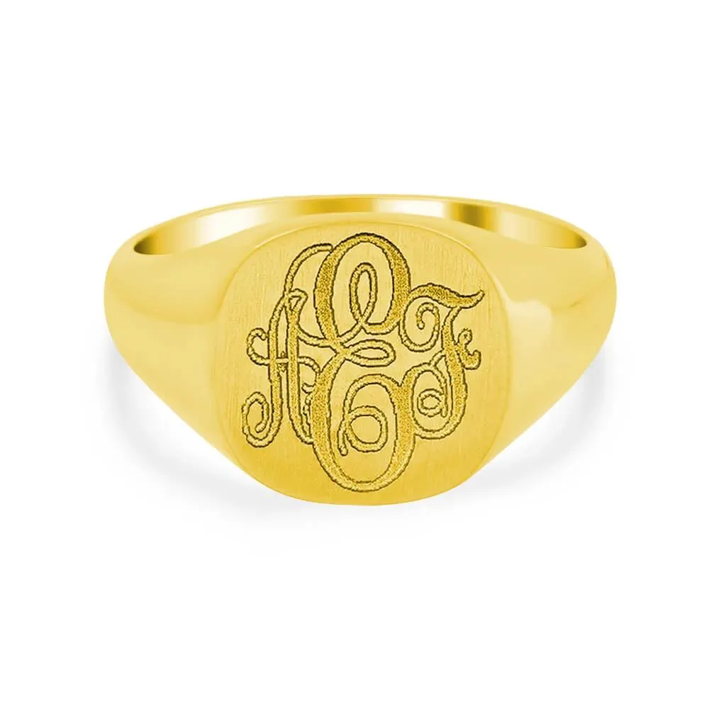 Men's Square Signet Ring - Small