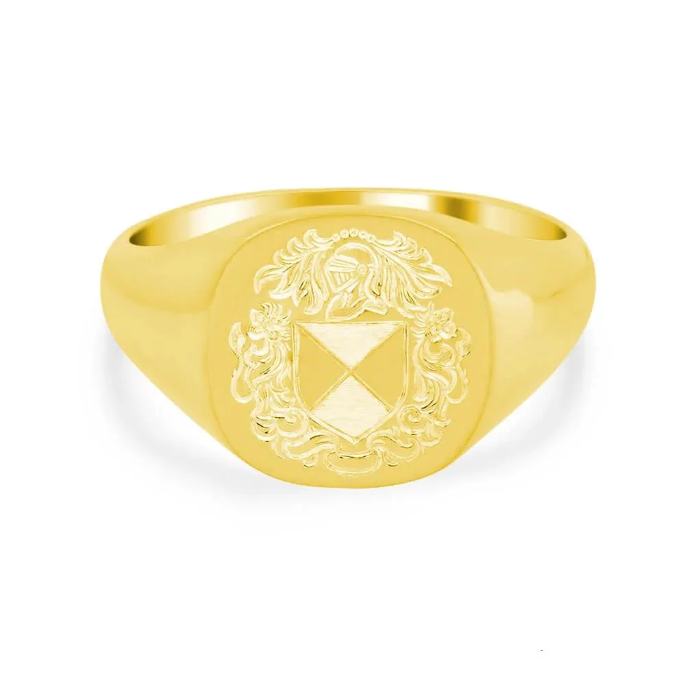 Men's Square Signet Ring - Small