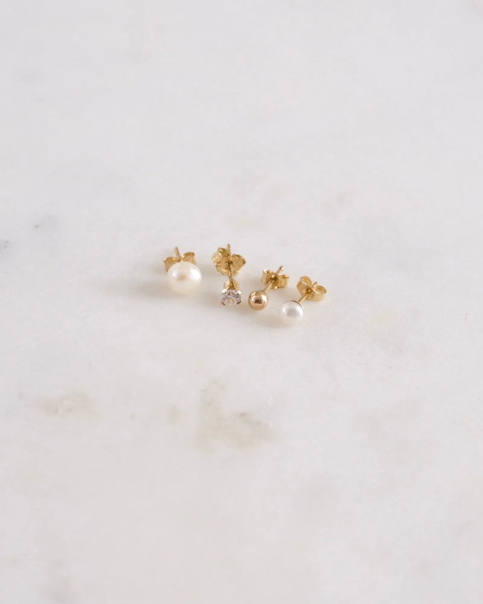 Mini Pearl Stud Earrings