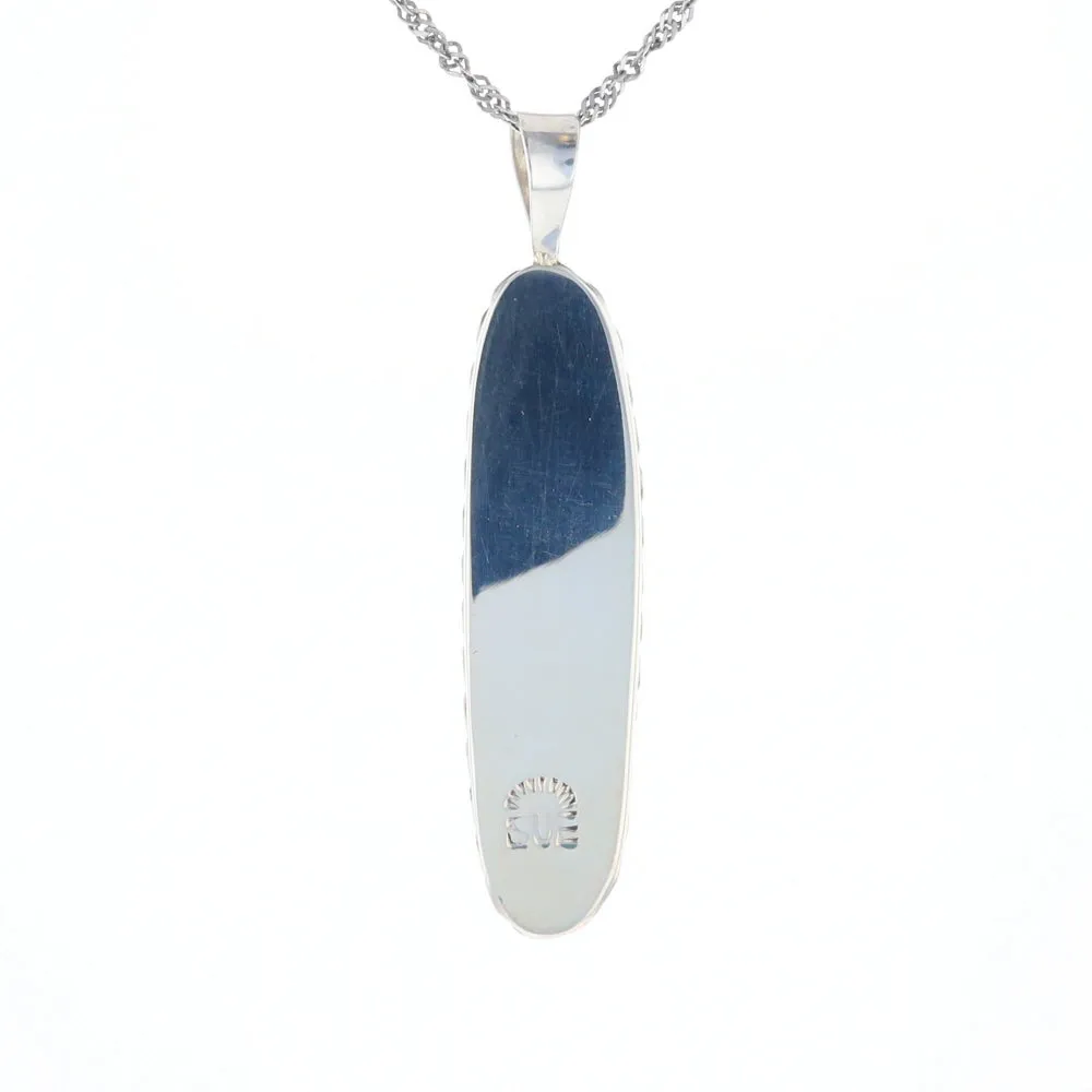 Multi Stone Inlaid Pendant