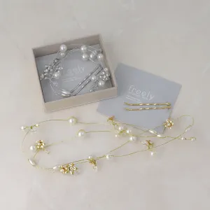 Pearl and Blossom Hair Vine
