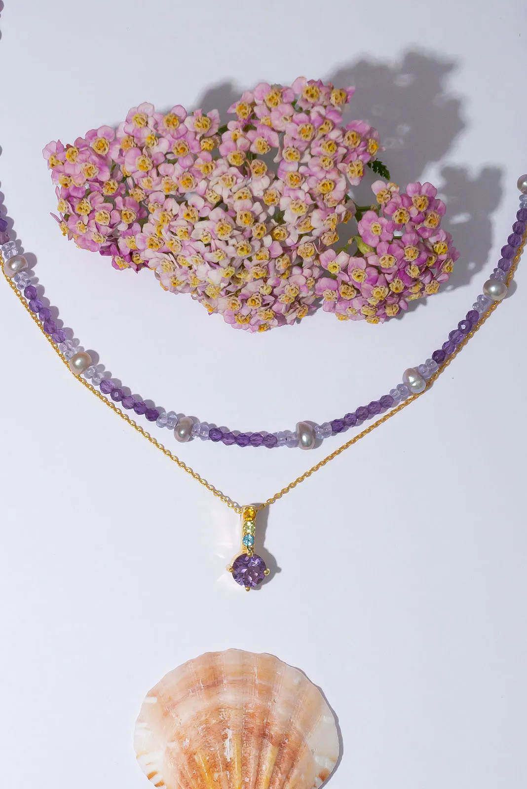 Pendant Luna Sparkle Amethyst