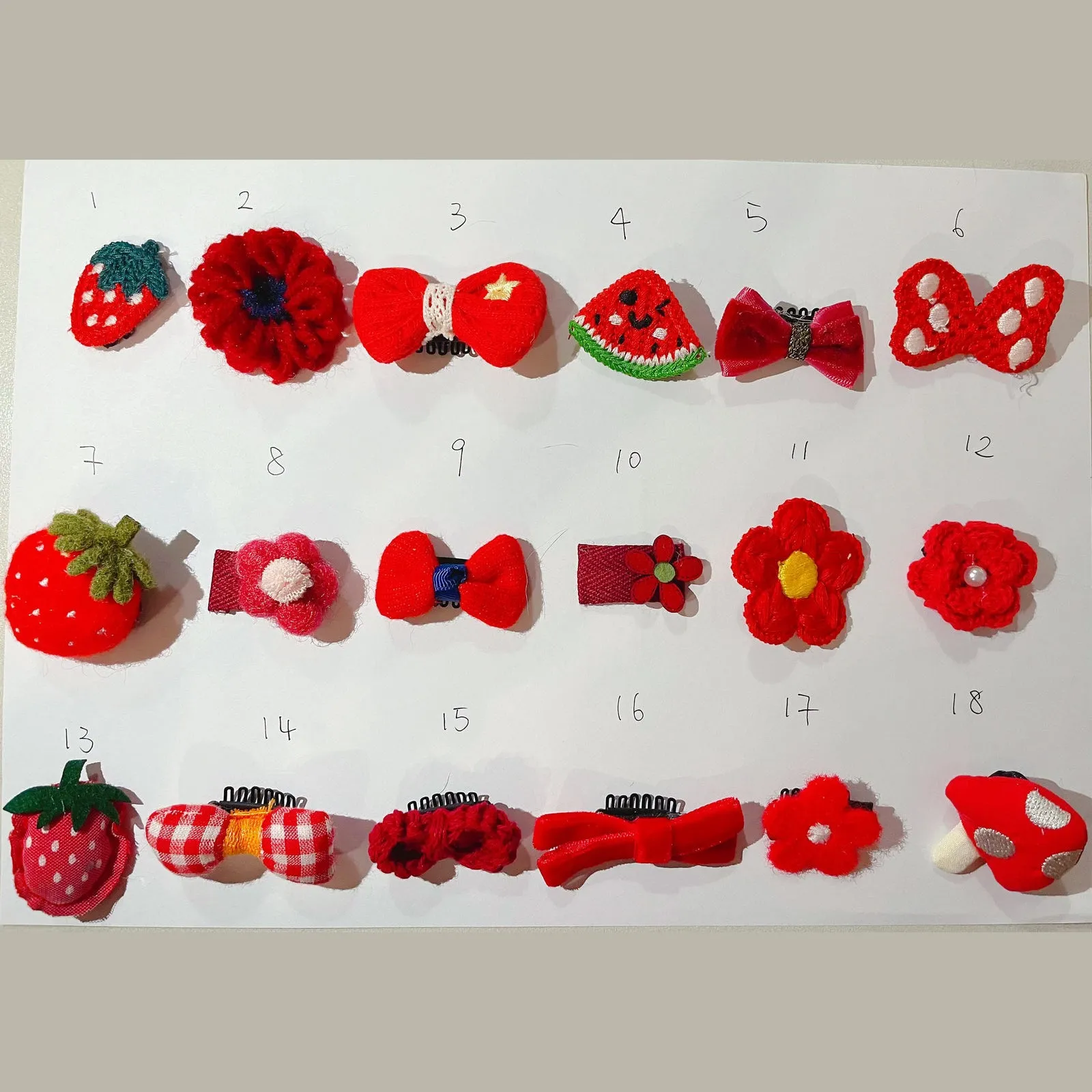 Pet Red Hairpin