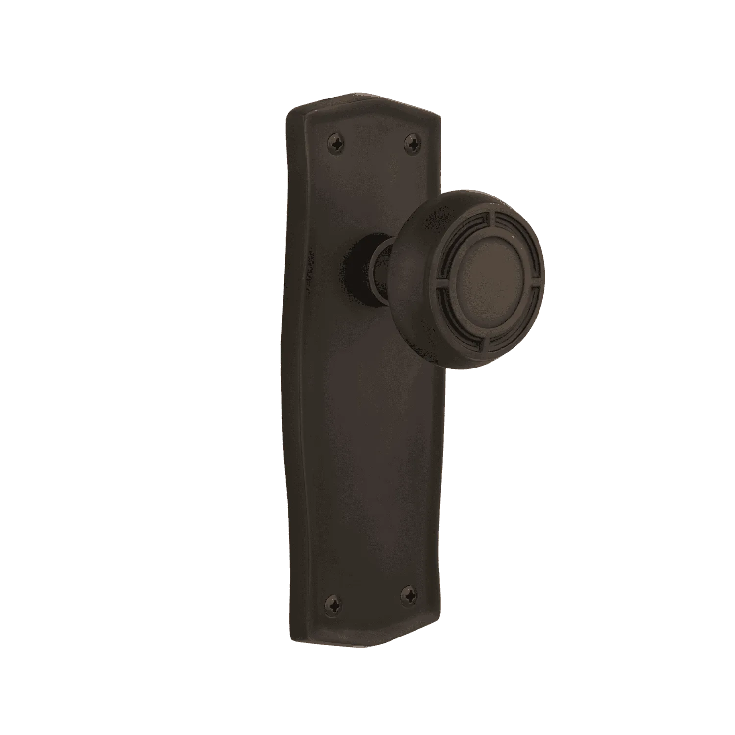 Prairie Long Plate with Mission Knob in Oil-Rubbed Bronze