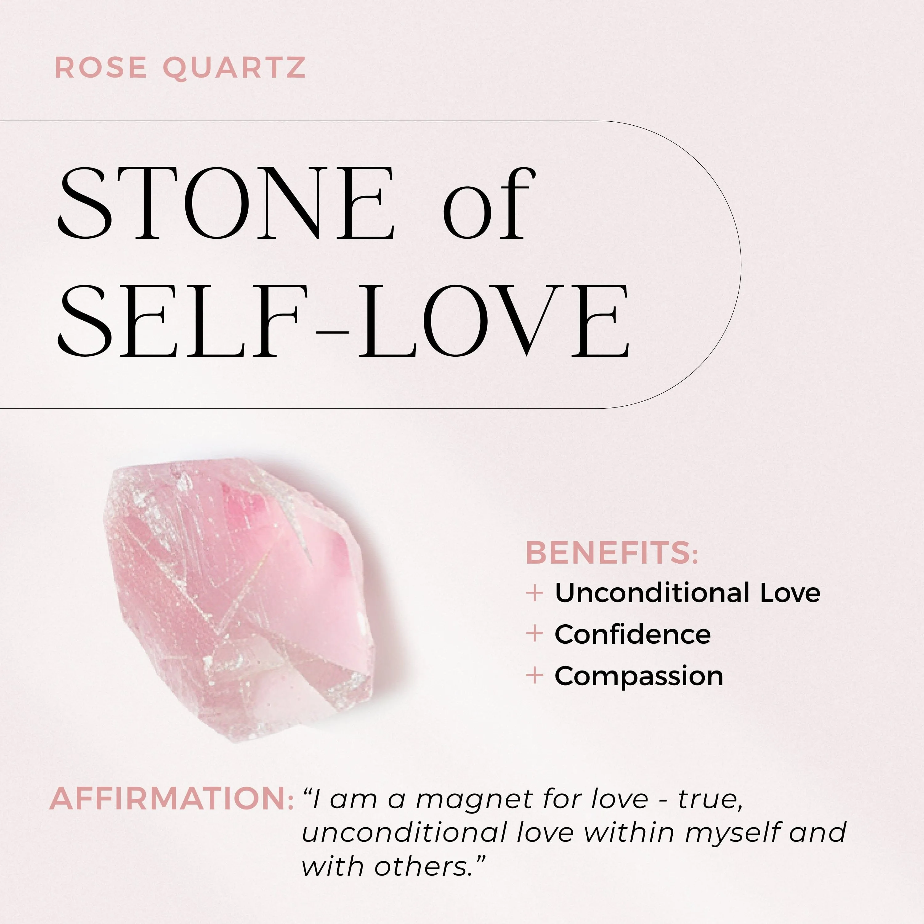 Raw Crystal Bracelet - Flow Rose Quartz