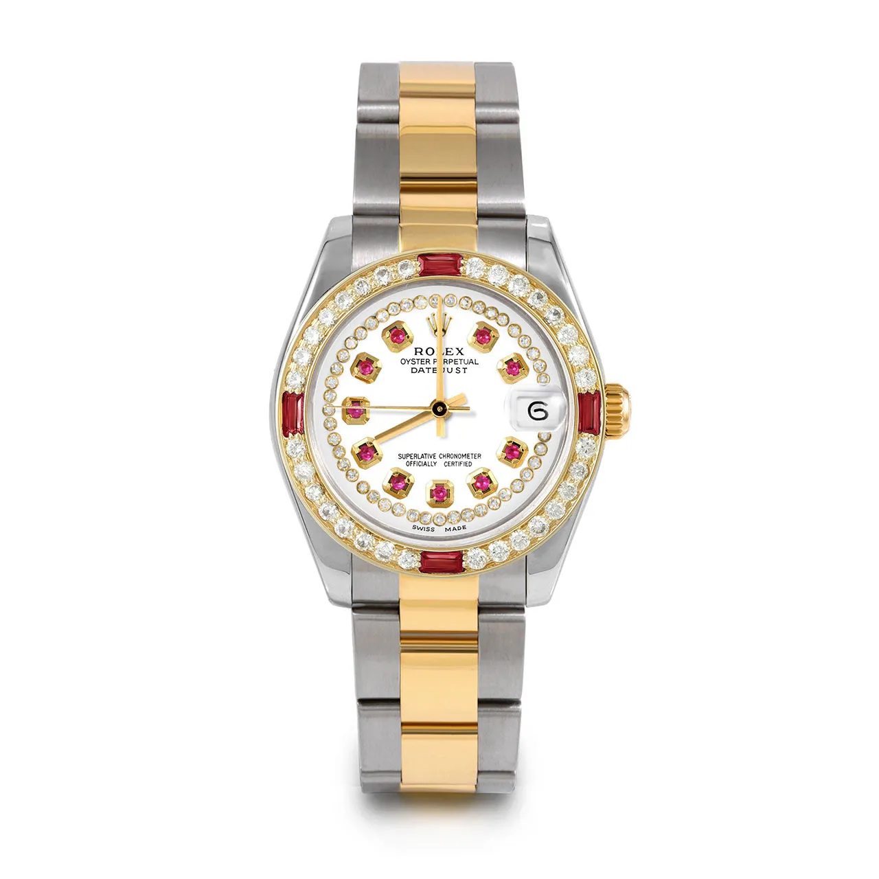 Rolex Datejust 31mm | 178273-WHT-STRR-4RBY-OYS