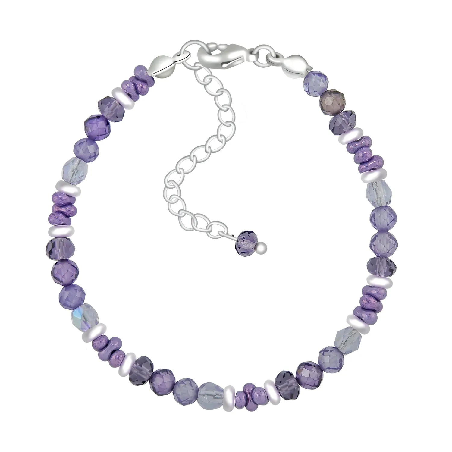 Royal Mystic Dream Amethyst Crystal Bead Bracelet - Bless4Happy Handmade Bracelet