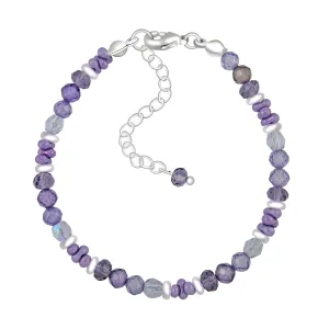 Royal Mystic Dream Amethyst Crystal Bead Bracelet - Bless4Happy Handmade Bracelet