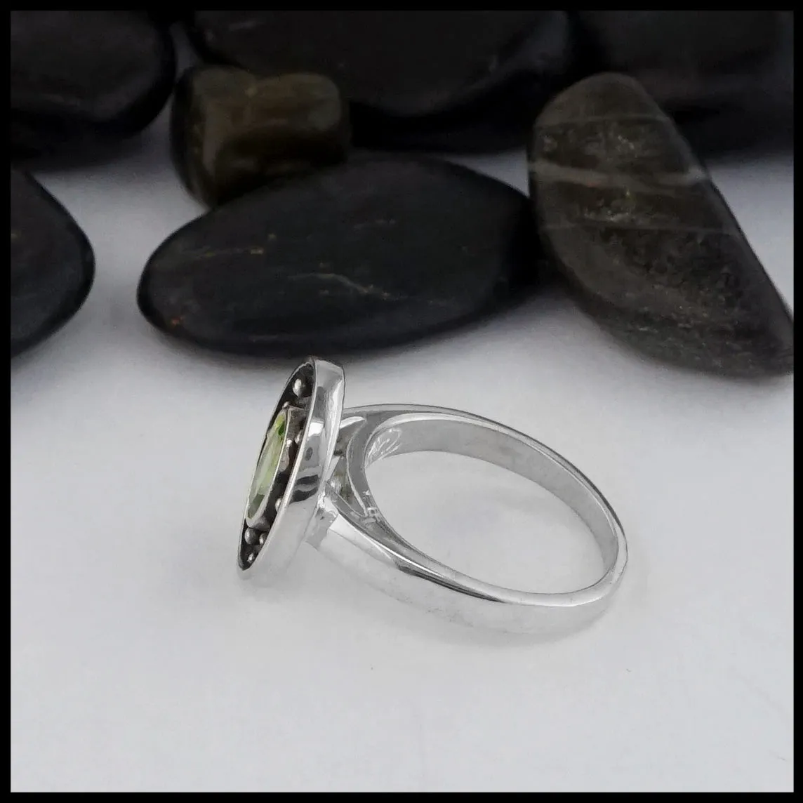 Sterling Silver Peridot Ring